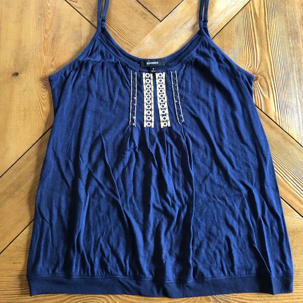 Express super cute navy tank top